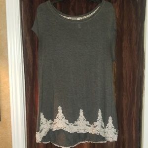 Lace Accent Tee